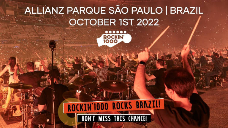 I Rockin'1000 in Brasile a San Paolo l'1 ottobre I Rockin'1000 in Brasile a San Paolo l'1 ottobre