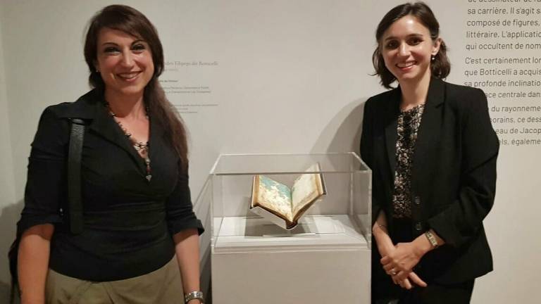 Ravenna, un manoscritto della biblioteca Classense alla mostra su Botticelli a Parigi Ravenna, un manoscritto della biblioteca Classense alla mostra su Botticelli a Parigi