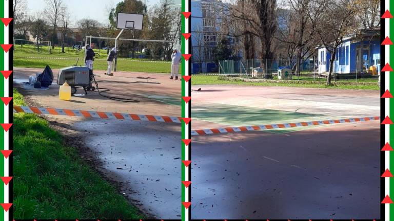 Ravenna in Comune: «Tolta la bandiera della Palestina da un campo di basket» Ravenna in Comune: «Tolta la bandiera della Palestina da un campo di basket»