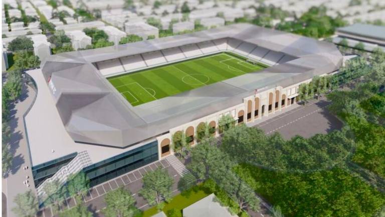 Il rendering del nuovo stadio Neri Il rendering del nuovo stadio Neri