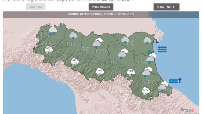 Meteo Romagna, lunedì torna la neve sull’Appennino Meteo Romagna, lunedì torna la neve sull’Appennino