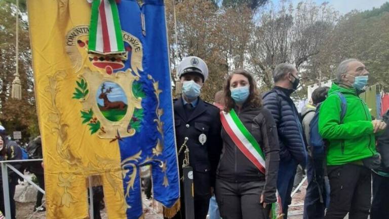 La delegazione di Cervia alla Marcia per la Pace Perugia-Assisi La delegazione di Cervia alla Marcia per la Pace Perugia-Assisi