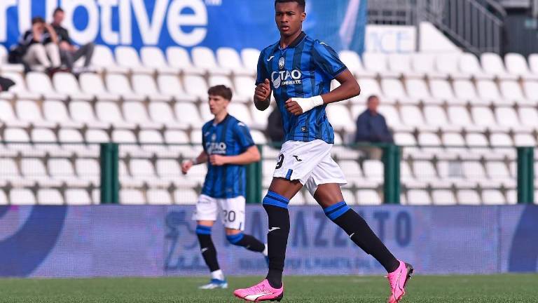 Siren Diao con la maglia nerazzurra dell’Atalanta Siren Diao con la maglia nerazzurra dell’Atalanta