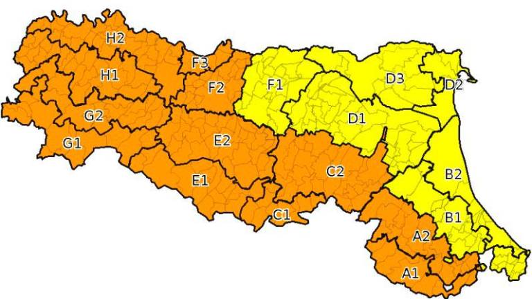 Meteo Romagna, allerta gialla e arancione per pioggia e temporali Meteo Romagna, allerta gialla e arancione per pioggia e temporali