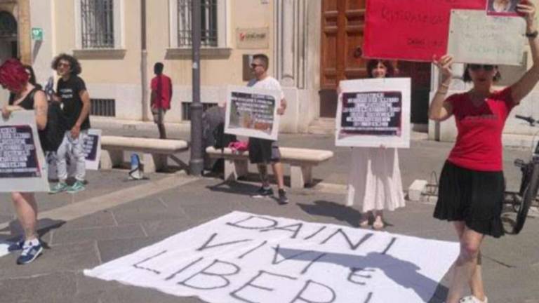 Ravenna, corteo animalista contro l'abbattimento dei daini Ravenna, corteo animalista contro l'abbattimento dei daini