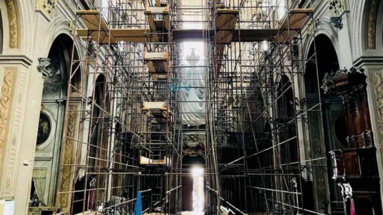 Forlì, lavori alla chiesa del Carmine Forlì, lavori alla chiesa del Carmine