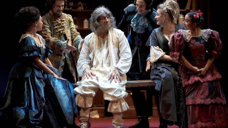 Emilio Solfrizzi a Russi con Il malato immaginario Emilio Solfrizzi a Russi con Il malato immaginario