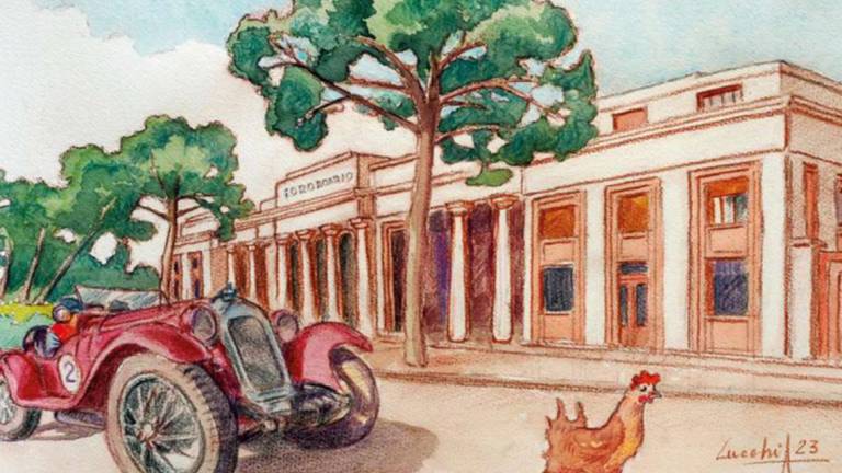 Forlì. Cartoline speciali, omaggio alla Mille Miglia Forlì. Cartoline speciali, omaggio alla Mille Miglia