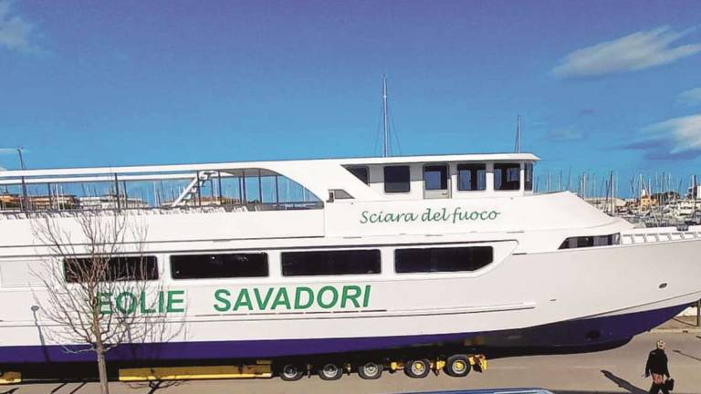 Cesenatico, un super nave dai cantieri Foschi per trasporti alle Eolie Cesenatico, un super nave dai cantieri Foschi per trasporti alle Eolie
