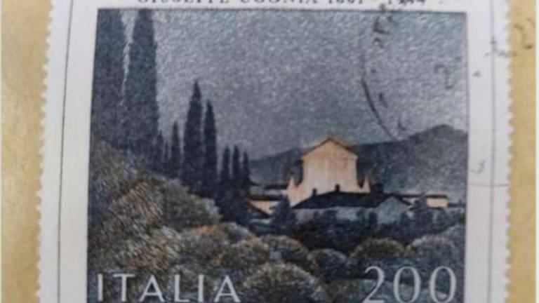 Brisighella, riceve una lettera con francobollo in lire di Ugonia Brisighella, riceve una lettera con francobollo in lire di Ugonia
