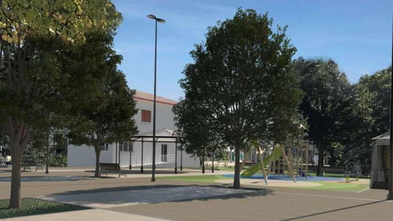 Sant'Angelo, lavori per unire la piazza al parco Sant'Angelo, lavori per unire la piazza al parco