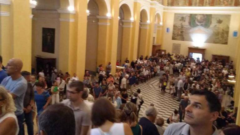 Cesena: pellegrini al Monte per la festa dell'Assunta Cesena: pellegrini al Monte per la festa dell'Assunta