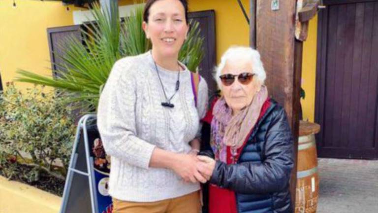 A 103 anni torna a Sogliano per dare a tutti coraggio tra le frane A 103 anni torna a Sogliano per dare a tutti coraggio tra le frane