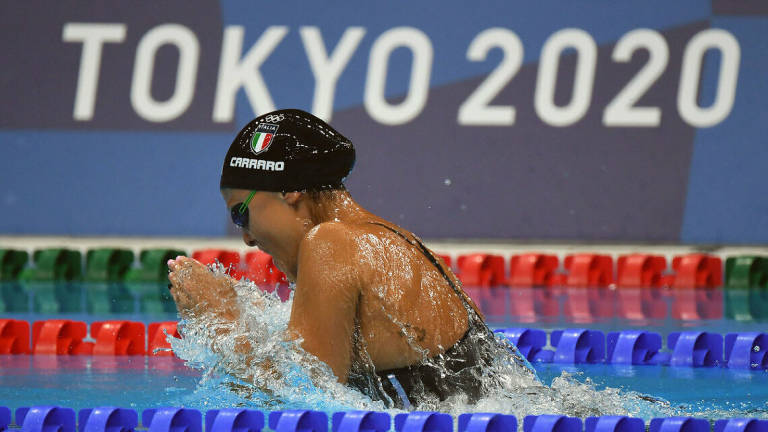 Olimpiadi, Nuoto: niente podio per Martina Carraro nei 100 rana Olimpiadi, Nuoto: niente podio per Martina Carraro nei 100 rana