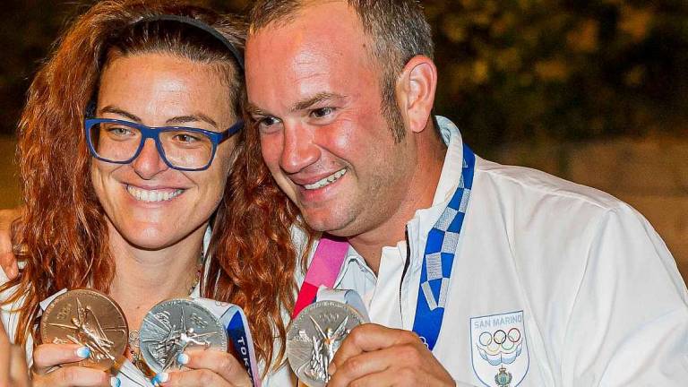 Lunedì San Marino festeggia le sue tre medaglie olimpiche Lunedì San Marino festeggia le sue tre medaglie olimpiche