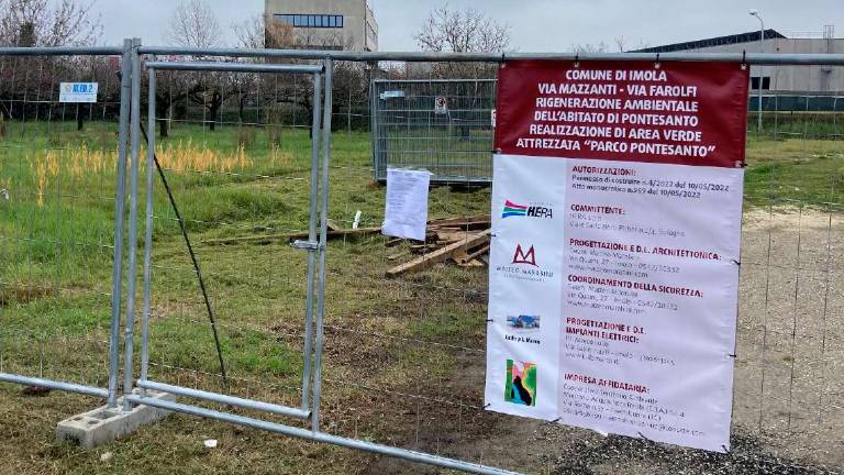 Imola, lavori al via per il Parco pubblico Pontesanto Imola, lavori al via per il Parco pubblico Pontesanto
