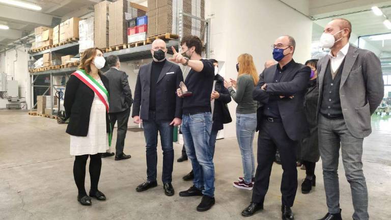 Castrocaro, Bonaccini in visita alla Ltm Castrocaro, Bonaccini in visita alla Ltm
