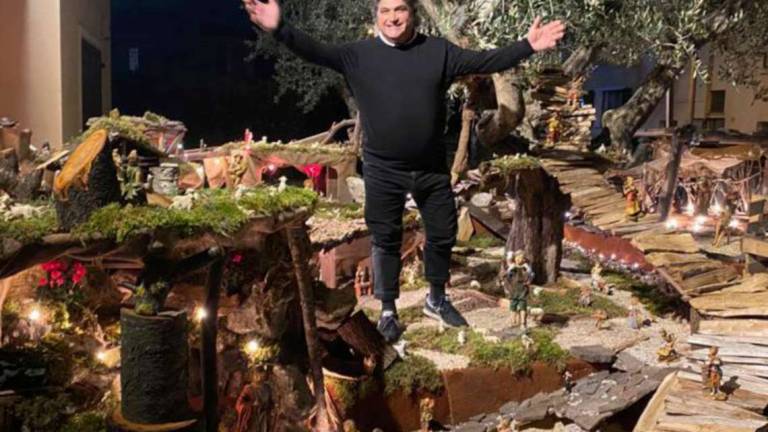 Rimini. Il super presepe in casa del Bagnino d'Italia Rimini. Il super presepe in casa del Bagnino d'Italia