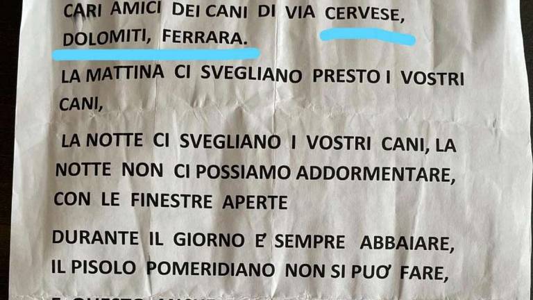 Cesena: volantini di minacce ai proprietari di cani Cesena: volantini di minacce ai proprietari di cani
