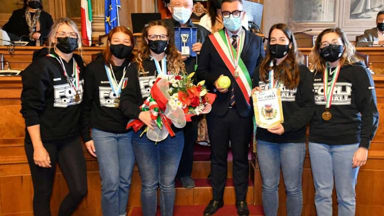 Forlì celebra lo scudetto del softball Forlì celebra lo scudetto del softball