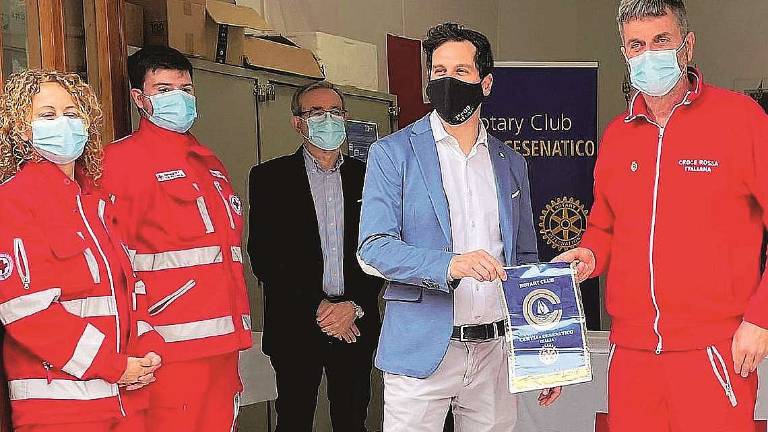 Donato sanificatore alla Croce Rossa di Cesenatico Donato sanificatore alla Croce Rossa di Cesenatico