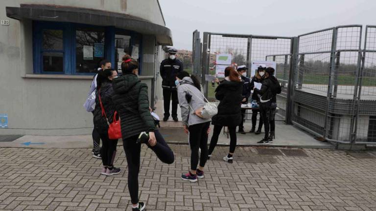 Concorso vigili: donne di corsa alla pista d'Atletica di Cesena Concorso vigili: donne di corsa alla pista d'Atletica di Cesena