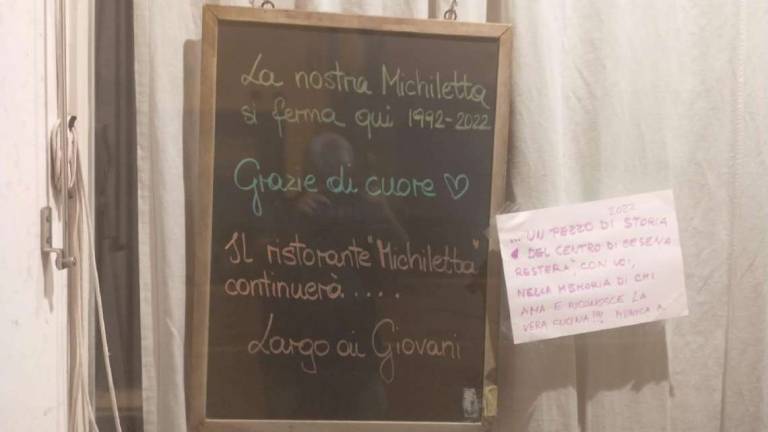 Cesena, l'osteria Michiletta si congeda dai suoi clienti con un messaggio Cesena, l'osteria Michiletta si congeda dai suoi clienti con un messaggio