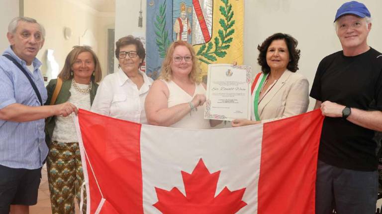 San Mauro Pascoli, la visita della figlia del soldato canadese San Mauro Pascoli, la visita della figlia del soldato canadese