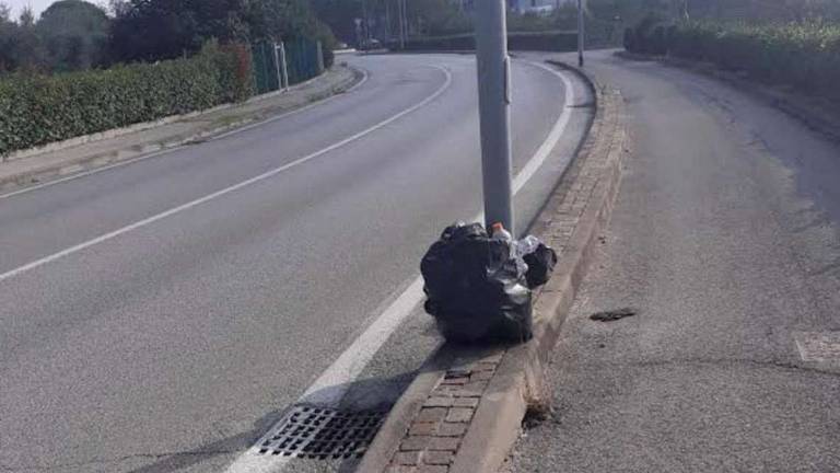 Rimini, l'attesa infinita: quei sacchi di rifiuti sono lì da un mese Rimini, l'attesa infinita: quei sacchi di rifiuti sono lì da un mese