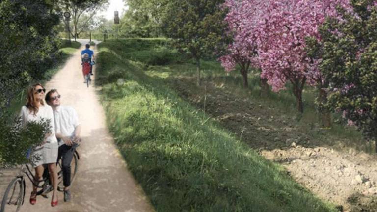 Castel Bolognese, lavori finali per la ciclovia del Senio Castel Bolognese, lavori finali per la ciclovia del Senio
