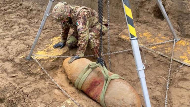 La bomba trovata a Cervia è stata fatta brillare La bomba trovata a Cervia è stata fatta brillare