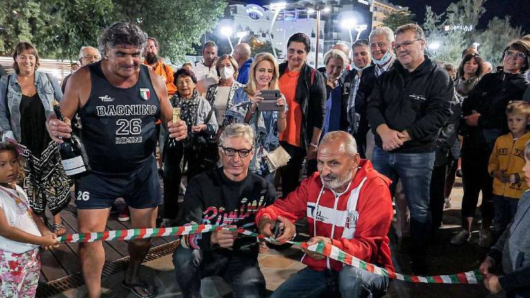 Rimini. Inaugurato il Parco del Mare: Cancellato il cemento Rimini. Inaugurato il Parco del Mare: Cancellato il cemento