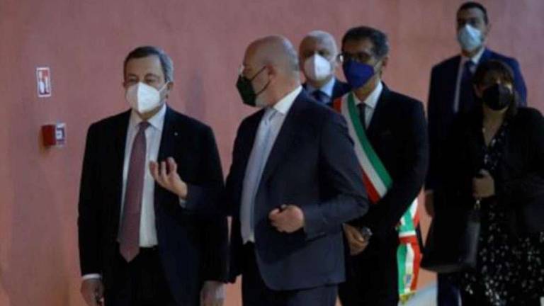 La capacità di investire nel futuro, Draghi visita il Tecnopolo La capacità di investire nel futuro, Draghi visita il Tecnopolo