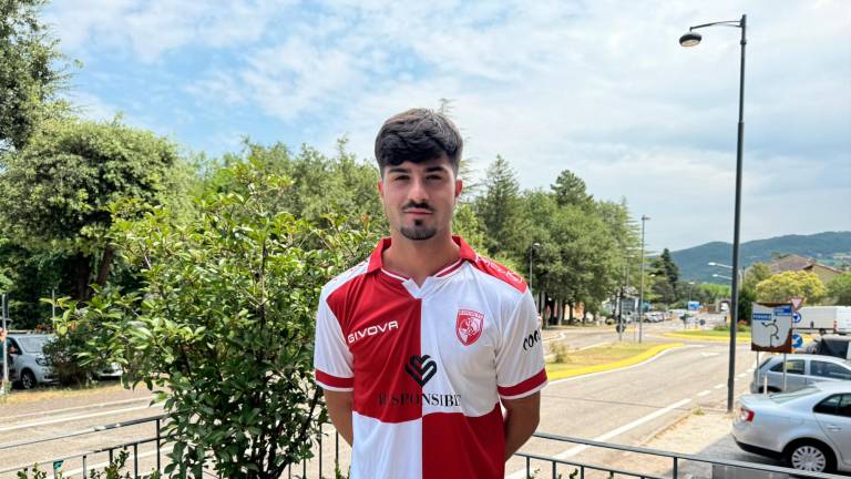 Antonio Cioffi con la maglia biancorossa (foto RIMINI FC) Antonio Cioffi con la maglia biancorossa (foto RIMINI FC)
