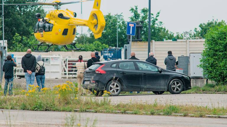 Il ferito è stato portato in elicottero all’ospedale Bufalini di Cesena (Foto Massimo Fiorentini) Il ferito è stato portato in elicottero all’ospedale Bufalini di Cesena (Foto Massimo Fiorentini)