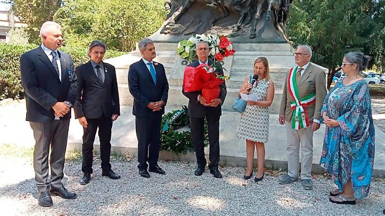 La cerimonia sul Gianicolo La cerimonia sul Gianicolo