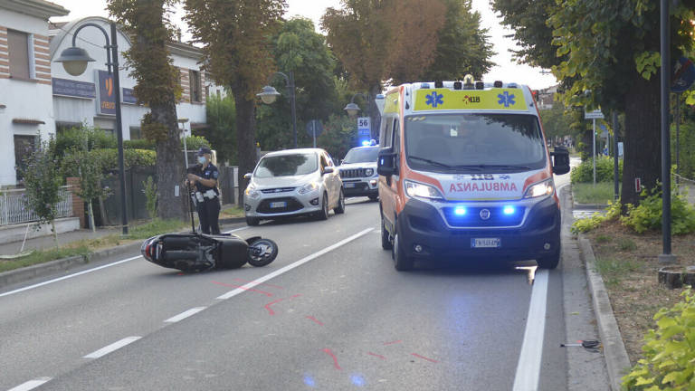 Bagnacavallo, ferito scooterista Bagnacavallo, ferito scooterista
