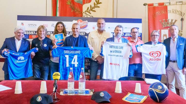 Giovedì 20 luglio a Rimini la partita del cuore con fondi a favore degli alluvionati Giovedì 20 luglio a Rimini la partita del cuore con fondi a favore degli alluvionati