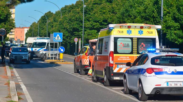 L’incidente di via Po (foto Fiorentini) L’incidente di via Po (foto Fiorentini)