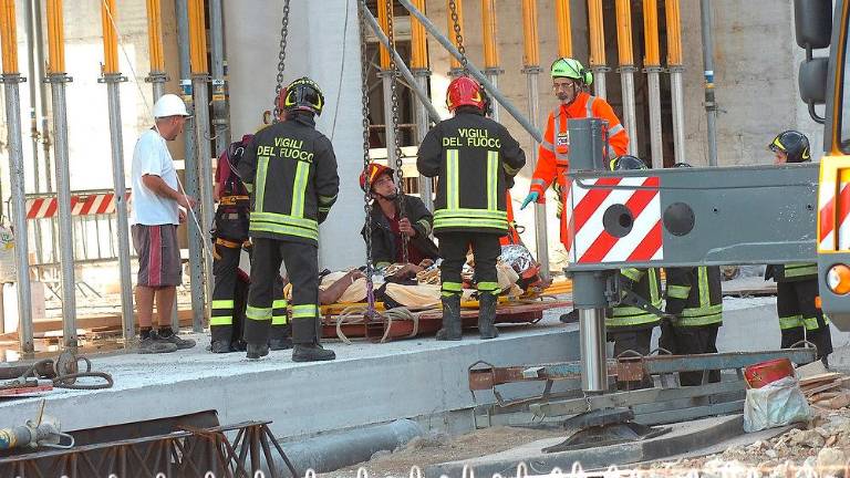 Un infortunio in un cantiere Un infortunio in un cantiere