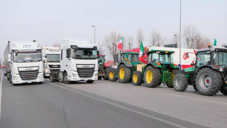 Continua la protesta degli agricoltori al casello autostradale di Castel San Pietro. Oggi non sono più i 200 del primo giorno, ma sono ancora parecchie decine e si stanno dando il cambio, mantenendo il presidio anche di notte. E’ stato così ieri e sarà così anche questa notte. L’autostrada al momento non è bloccata, certo la sfilata dei trattori non rende agevole l’ingresso e la percorrenza sulla provinciale San Carlo che immette al casello, sulla quale il traffico è costantemente rallentato. VIDEO E FOTO MMPH Continua la protesta degli agricoltori al casello autostradale di Castel San Pietro. Oggi non sono più i 200 del primo giorno, ma sono ancora parecchie decine e si stanno dando il cambio, mantenendo il presidio anche di notte. E’ stato così ieri e sarà così anche questa notte. L’autostrada al momento non è bloccata, certo la sfilata dei trattori non rende agevole l’ingresso e la percorrenza sulla provinciale San Carlo che immette al casello, sulla quale il traffico è costantemente rallentato. VIDEO E FOTO MMPH