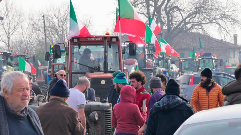 Continua la protesta degli agricoltori al casello autostradale di Castel San Pietro. Oggi non sono più i 200 del primo giorno, ma sono ancora parecchie decine e si stanno dando il cambio, mantenendo il presidio anche di notte. E’ stato così ieri e sarà così anche questa notte. L’autostrada al momento non è bloccata, certo la sfilata dei trattori non rende agevole l’ingresso e la percorrenza sulla provinciale San Carlo che immette al casello, sulla quale il traffico è costantemente rallentato. VIDEO E FOTO MMPH Continua la protesta degli agricoltori al casello autostradale di Castel San Pietro. Oggi non sono più i 200 del primo giorno, ma sono ancora parecchie decine e si stanno dando il cambio, mantenendo il presidio anche di notte. E’ stato così ieri e sarà così anche questa notte. L’autostrada al momento non è bloccata, certo la sfilata dei trattori non rende agevole l’ingresso e la percorrenza sulla provinciale San Carlo che immette al casello, sulla quale il traffico è costantemente rallentato. VIDEO E FOTO MMPH