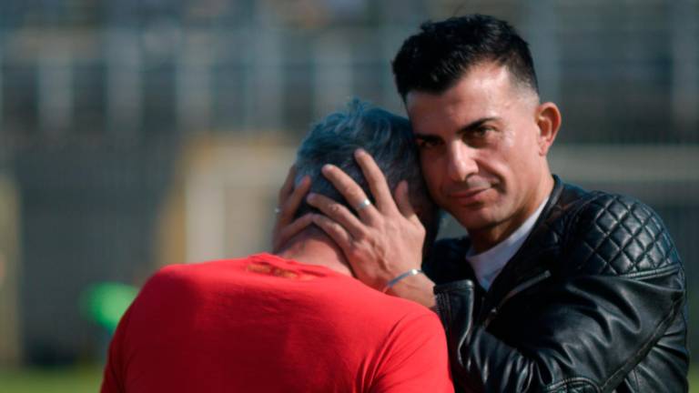 Il diesse Andrea Grammatica e il tecnico Massimo Gadda al termine del derby di domenica tra Ravenna e Imolese (Fiorentini) Il diesse Andrea Grammatica e il tecnico Massimo Gadda al termine del derby di domenica tra Ravenna e Imolese (Fiorentini)