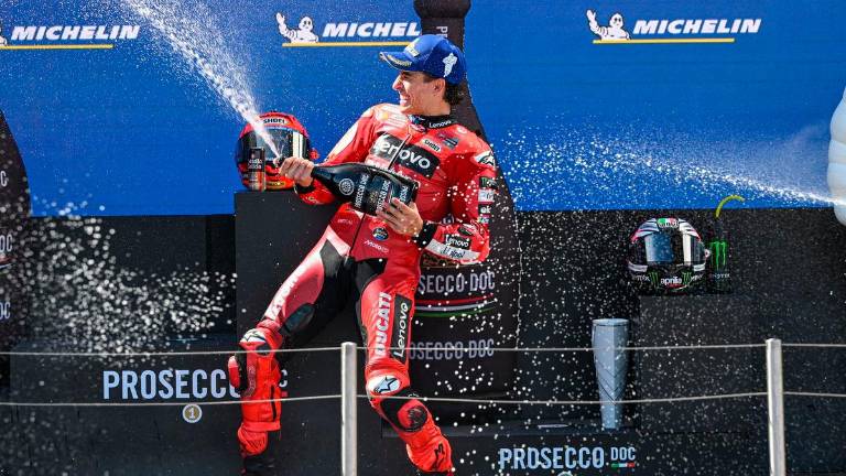 Marc Marquez festeggia in Ungheria la settima doppietta consecutiva: lo spagnolo della Ducati Lenovo ha 175 punti di vantaggio sul fratello Alex Marc Marquez festeggia in Ungheria la settima doppietta consecutiva: lo spagnolo della Ducati Lenovo ha 175 punti di vantaggio sul fratello Alex
