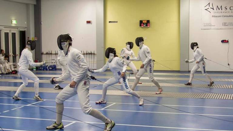 Scherma, i lughesi De Pol e Segurini con l'Under 20 di spada Scherma, i lughesi De Pol e Segurini con l'Under 20 di spada