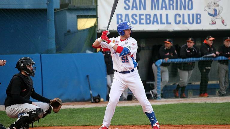 Baseball A, San Marino-Godo, doppio big-match Baseball A, San Marino-Godo, doppio big-match