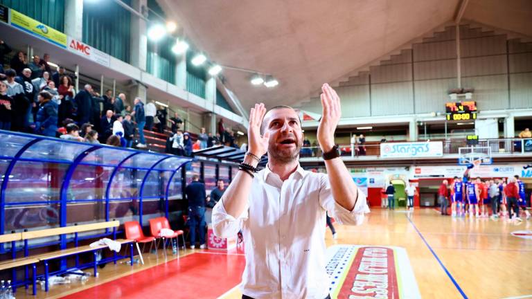 Il coach Emanuele Di Paolantonio (foto Monti Mmph) Il coach Emanuele Di Paolantonio (foto Monti Mmph)