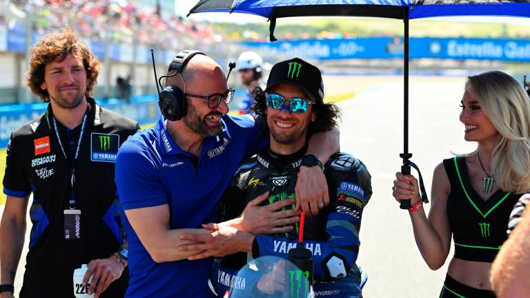 Alex Rins con Massimo Bartolini Alex Rins con Massimo Bartolini