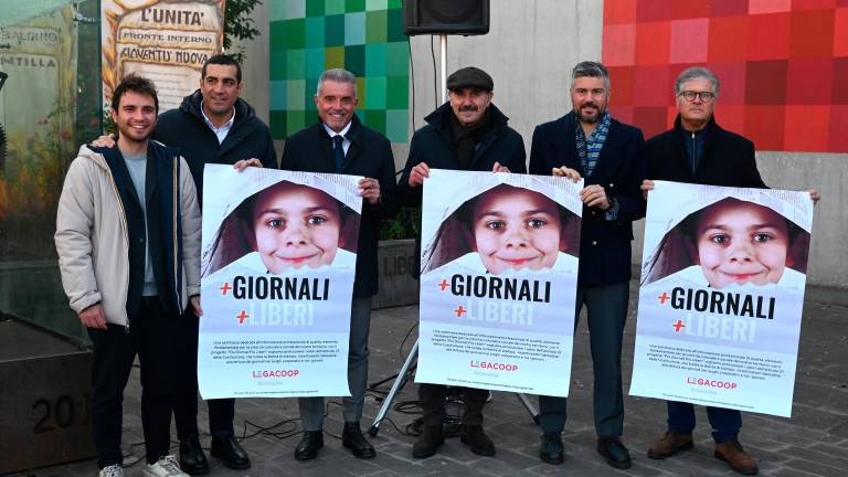 Una delle campagne a sostegno dei giornali Una delle campagne a sostegno dei giornali
