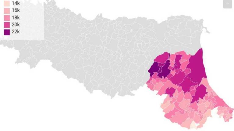 Chi sono i più ricchi in Romagna? Ecco la mappa comune per comune Chi sono i più ricchi in Romagna? Ecco la mappa comune per comune